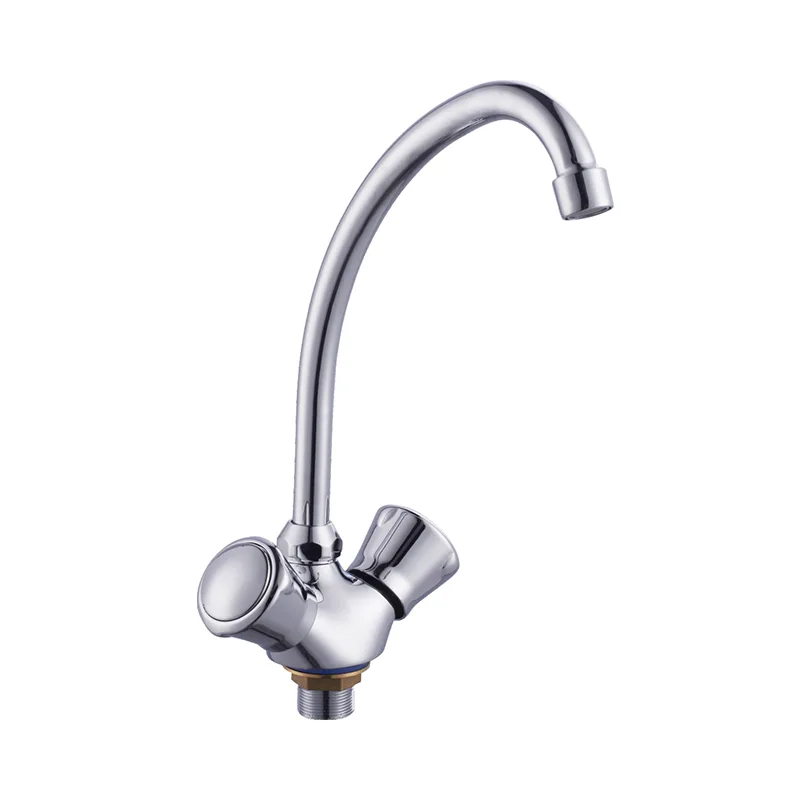 Chrome Plated Modern Long Neck Kitchen kran