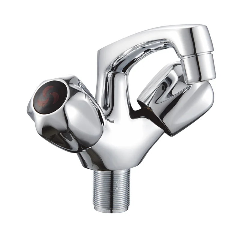 Dubbla handtag Enkelt hål stil handfat kran