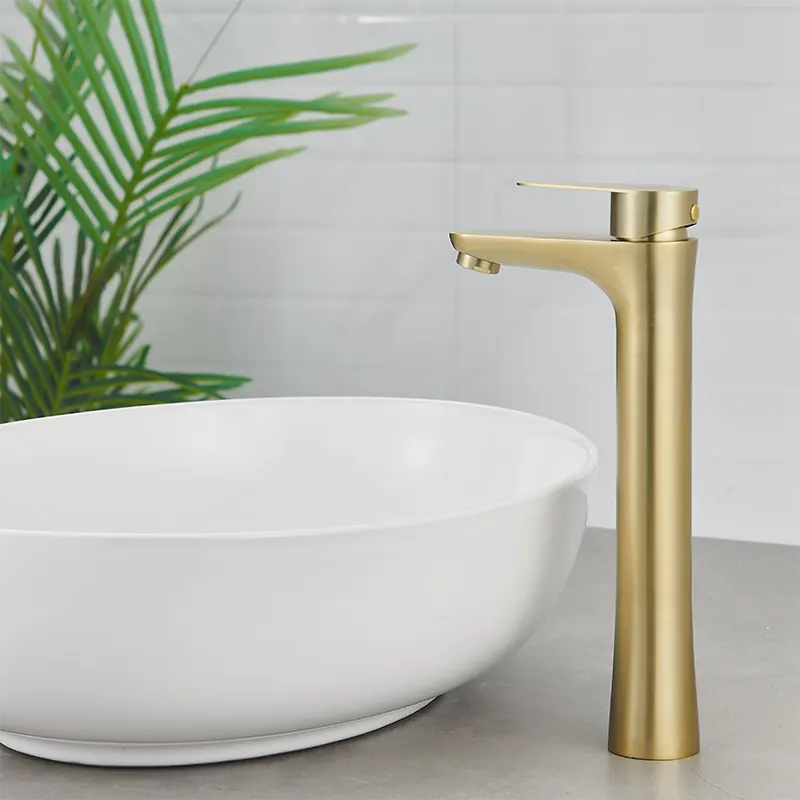 Brushed Gold Bathroom Tap