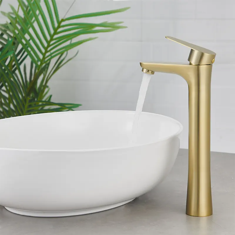 Brushed Gold Bathroom Tap