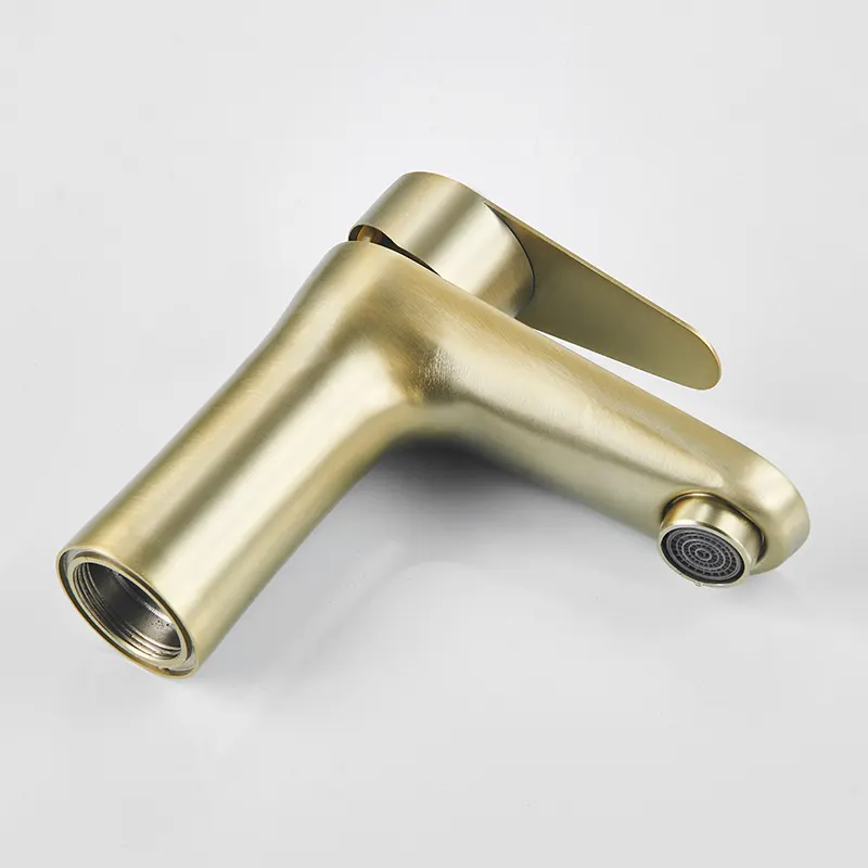 Brushed Gold Basin Faucet