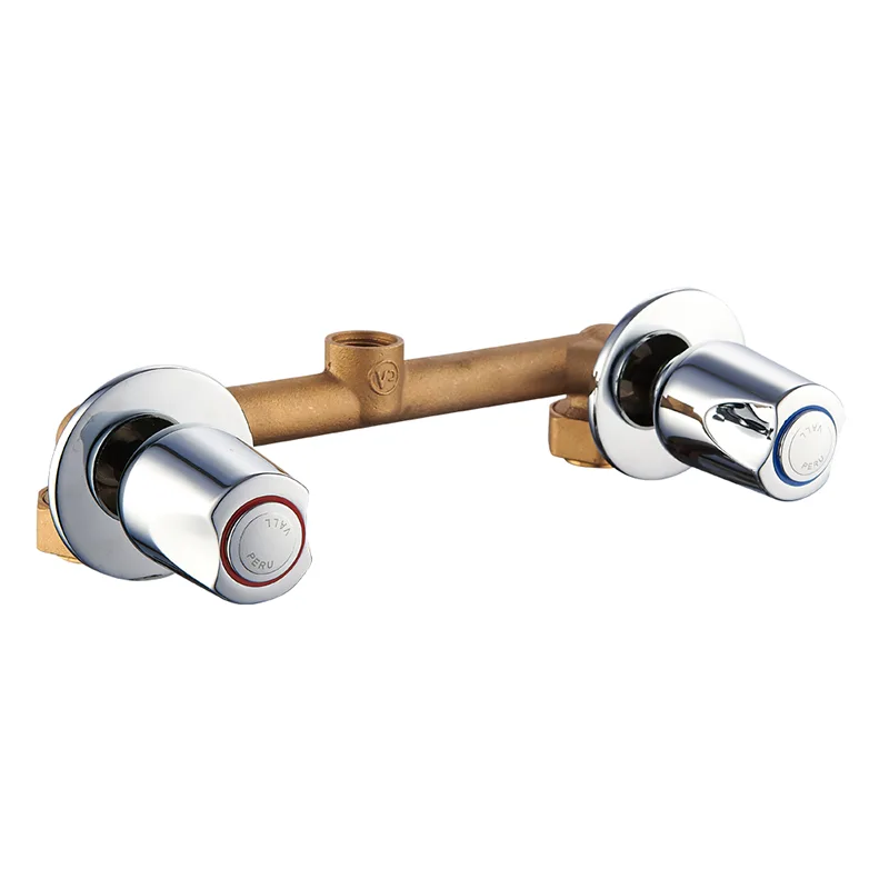 Väggmonterad dold Dual-Control duschblandare